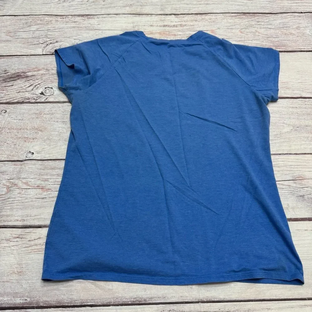 The North Face Half Dome Two Blend Short Sleeve Tee Women’s Blue Red Size XL - Picture 3 of 7